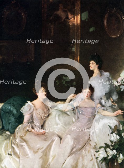 'Lady Elcho, Mrs Tennant and Mrs Adeane', 1926.Artist: John Singer Sargent