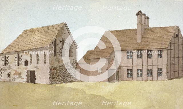 Front view of Moor Hall, Harefield, Middlesex, c1800. Artist: Anon