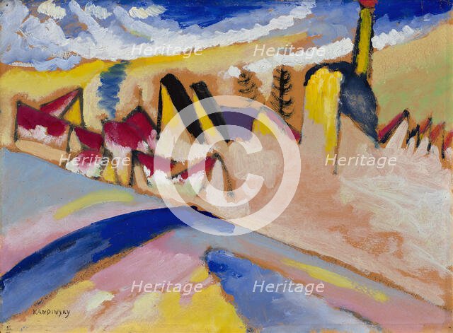 Study for Winter No. II, 1910-1911. Creator: Kandinsky, Wassily Vasilyevich (1866-1944).