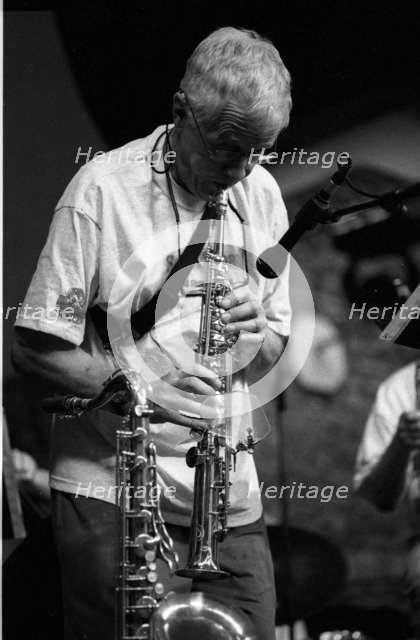 Bill Perkins, Brecon Jazz Festival, Brecon, Powys, Wales, August 2000.  Artist: Brian O'Connor.