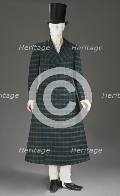 Man's frock coat, France, c.1816-1820.  Creator: Unknown.