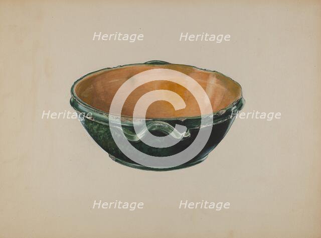 Economite Bowl or Cake Mold, c. 1937. Creator: Ralph Atkinson.