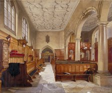 Interior of the chapel in Charterhouse, London, 1885.      Artist: John Crowther
