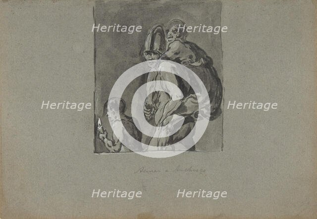 Aeneas and Anchises, 1611-74. Creator: Leonard Bramer.