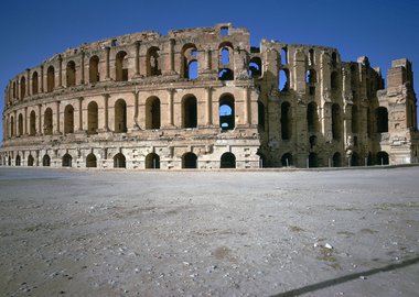 Gallery image of Exterior of a Roman Colosseum, 3rd century. Artist: Unknown
