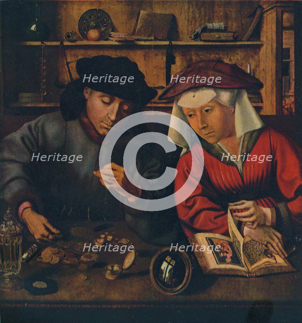 'The Moneylender and his Wife', 1514. Artist: Quentin Metsys I.