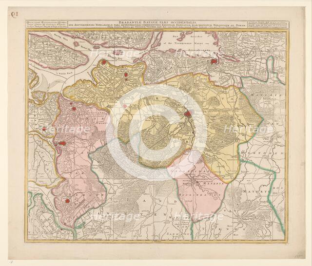 Map of the Baronie van Breda, c.1780. Creator: Nicolaes Visscher.