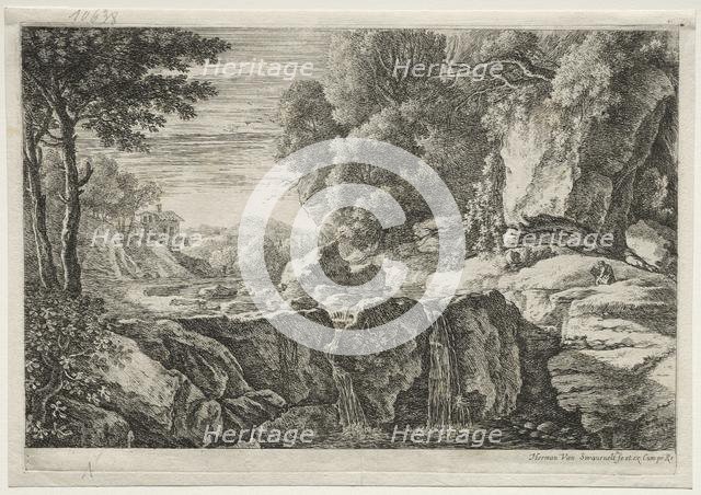 The Little Warterfall. Creator: Herman van Swanevelt (Dutch, c. 1600-1655).