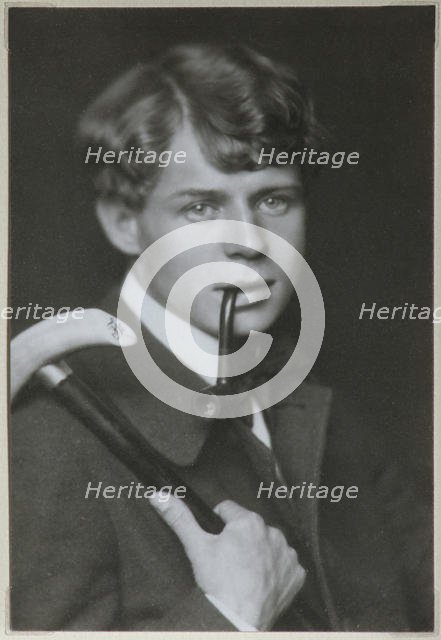 Portrait of the Poet Sergei Yesenin (1895-1925), 1919. Artist: Anonymous  