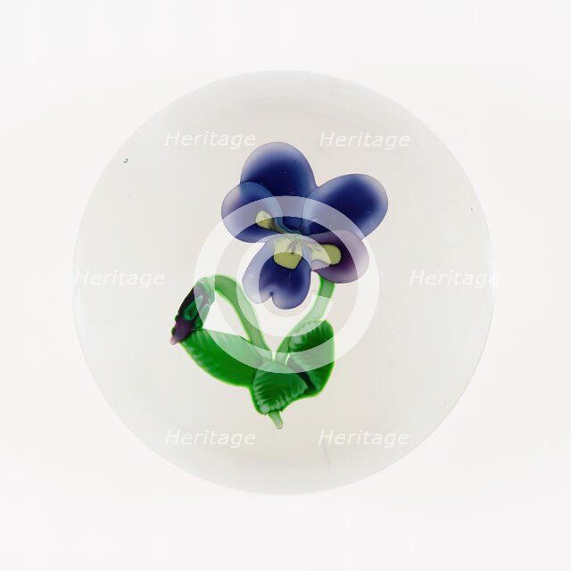 Paperweight, France, c. 1845/60. Creator: Clichy Glassworks.