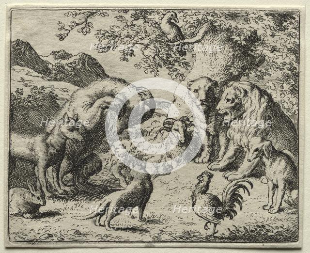 Reynard the Fox: The Complaint of the Bear. Creator: Allart van Everdingen (Dutch, 1621-1675).
