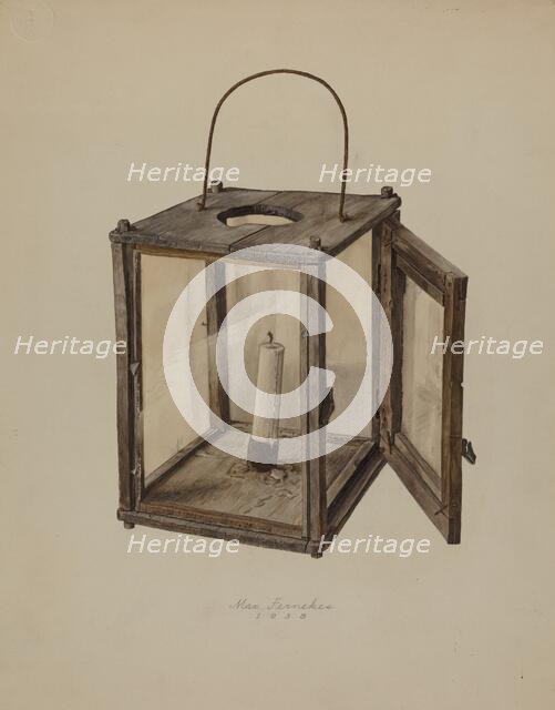 Candle Lantern, 1938. Creator: Max Fernekes.
