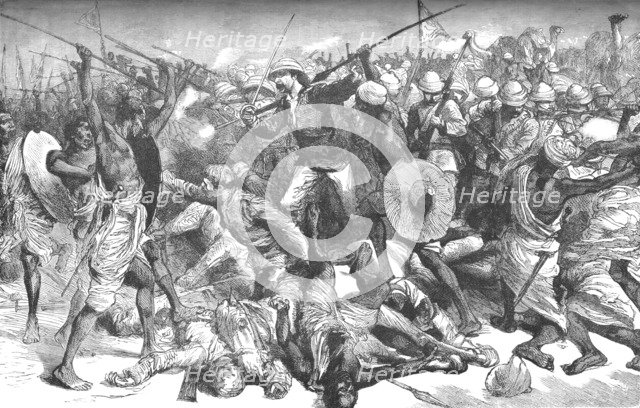 'Death of Colonel Burnaby', c1885. Artist: Unknown.