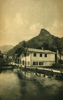 The millstream at Oberammergau, Bavaria, Germany c1922. Creator: Heinrich Uhlschmid.