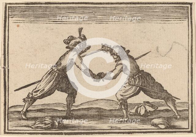 Duel with Swords, 1621. Creator: Edouard Eckman.