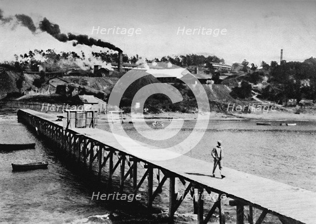 'The Arauco District To-Day, Wharf at Lota', 1911. Artist: Unknown.