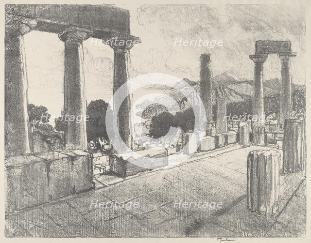 Aegina, The Black Forest, 1913. Creator: Joseph Pennell.