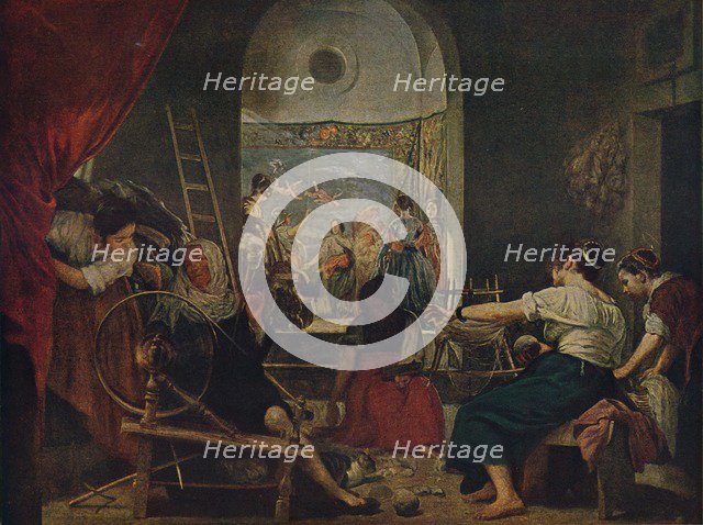 'Las Hilanderas', (The Spinners), 1657, (c1934).  Artist: Diego Velasquez.