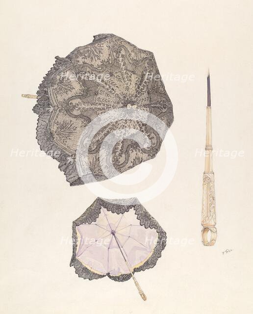 Carriage Sunshade, c. 1937. Creator: Arelia Arbo.