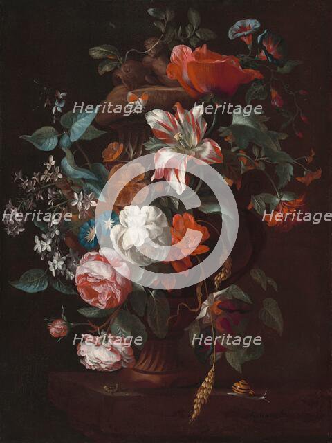 Flowers in a Vase, c. 1700. Creator: Philips van Couwenbergh.