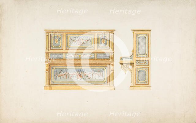 Design for a Piano, 19th century. Creator: Anon.