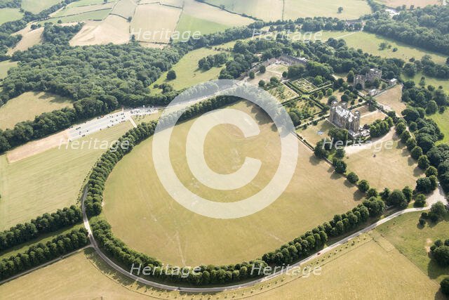 Hardwick Hall, Hardwick Old Hall and surrounding landscape park, Derbyshire, 2018. Creator: Historic England.