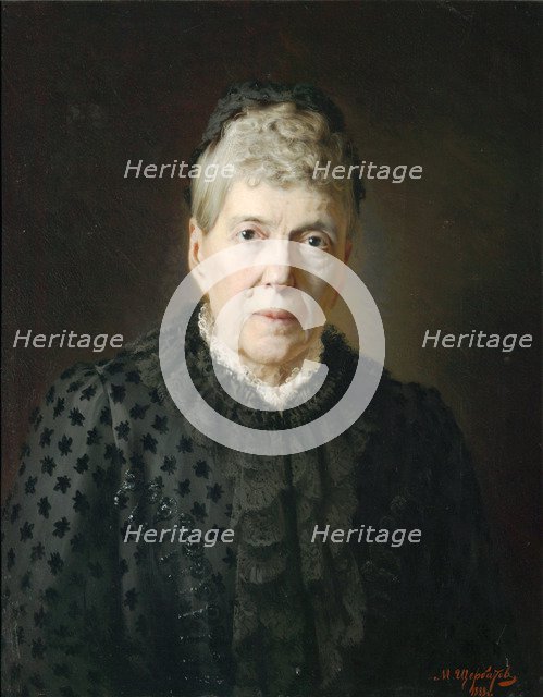 Portrait of Countess E.L. Kochubei, 1888. Artist: Shcherbatov, Mikhail Lazarevich (1845-1924)