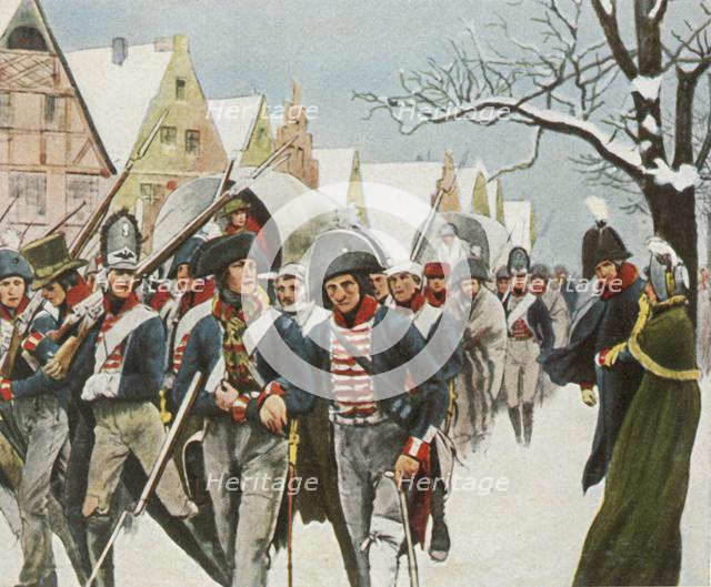 The Prussian king and queen in Memel, 14 January 1807, (1936). Creator: Unknown.