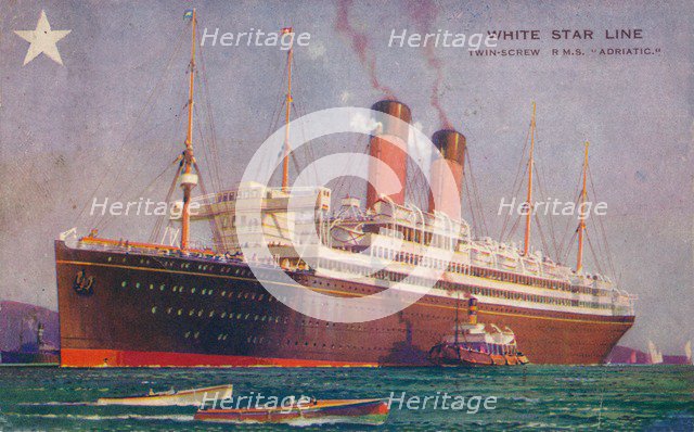 Twin-Screw RMS Adriatic of the White Star Line', c1907. Artist: Unknown