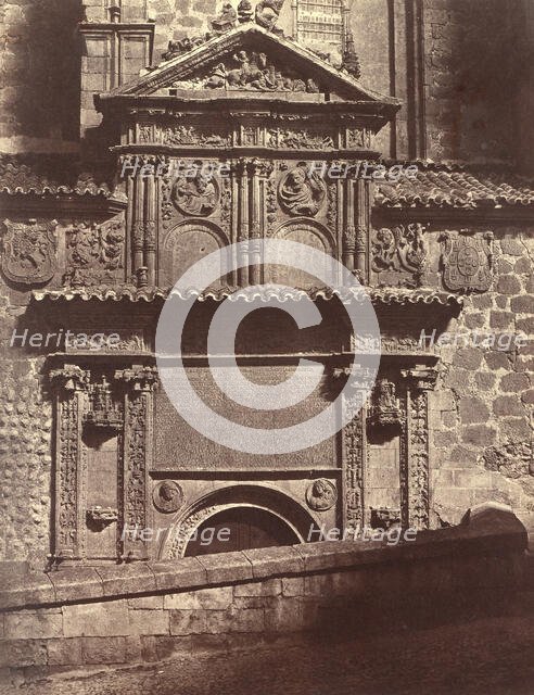 Portal of the Convent of Sancti Spiritu, Salamanca, 1853. Creator: Charles Clifford.