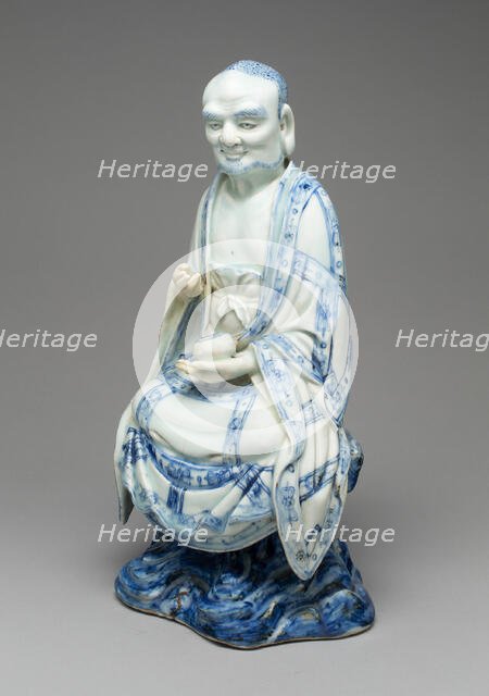 Figure of a Luohan, Ming dynasty (1368-1644) or Qing dynasty (1644-1911), c. 17th century. Creator: Unknown.