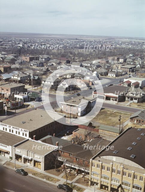 Amarillo, Texas, general view, Santa Fe R.R. trip, 1943. Creator: Jack Delano.