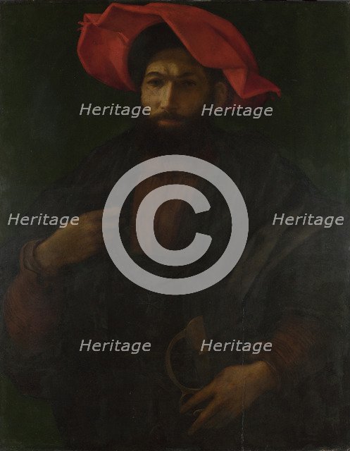 A Knight of Saint John, ca 1530. Artist: Caravaggio, Polidoro da (ca 1499-1543)