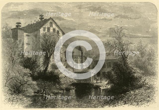 'Mills on Blackstone River', 1872.  Creator: William Hamilton Gibson.