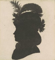 Unidentified Female Silhouette, 1797. Creator: Charles Balthazar Julien Févret de Saint-Mémin.