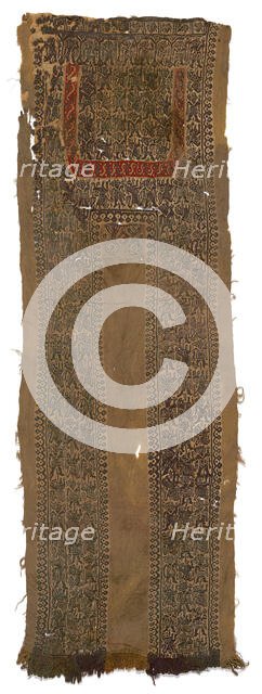 Tunic (Front Panel), Egypt, Arab period (641-969)/Fatimid period (969-1171), 9th/10th century. Creator: Unknown.