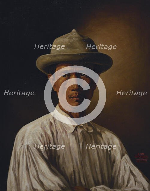 El tuno, 1875. Portrait of one of the peasants who arrived in Manila to trade their products.  Creator: Esteban Villanueva.