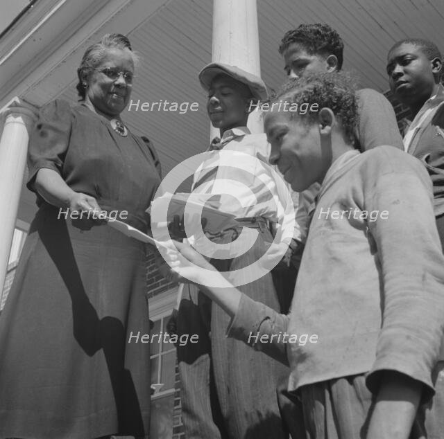 Bethune-Cookman College, Daytona Beach, Florida, 1943. Creator: Gordon Parks.