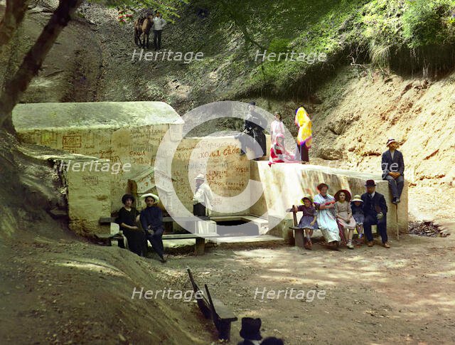 Tsagvery spring, between 1905 and 1915. Creator: Sergey Mikhaylovich Prokudin-Gorsky.