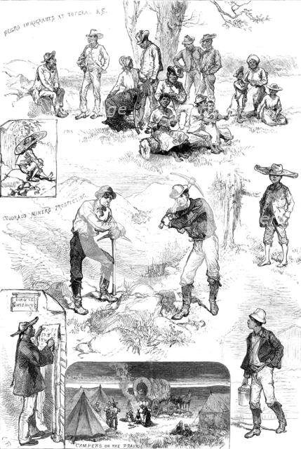 Sketches in the American Far West, 1880. Creator: Unknown.