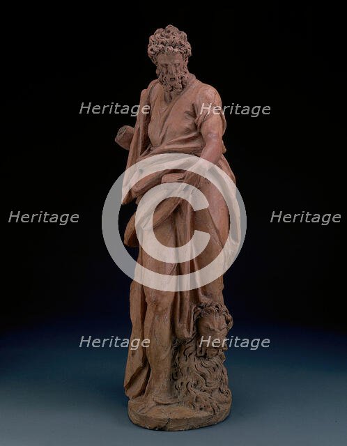 One of the Set of the Four Evangelists: Mark, modeled c. 1580. Creator: Alessandro Vittoria.