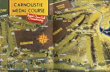 Carnoustie Medal Course, from the Carnoustie Supplement, Scottish, 1937. Artist: Unknown