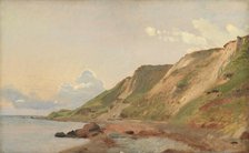 Study of Cliffs at the South Coast of Refsnæs, 1847. Creator: Johan Thomas Lundbye.