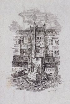 London Bridge (old), London. c1870. Artist: W Hughes