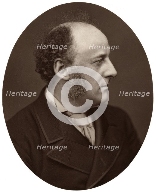 JE Millais, RA, British artist and founder member of the Pre-Raphaelite Brotherhood, 1876.Artist: Lock & Whitfield