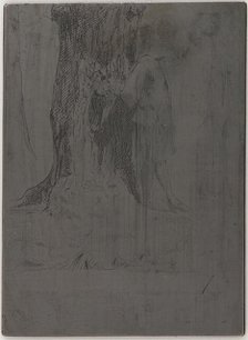 Seymour Standing under a Tree, 1859. Creator: James Abbott McNeill Whistler.