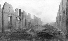 The ruins of Albert, Somme, France, 23 September 1914. Artist: Unknown