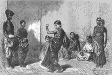 'Indian Dancing-girl; Notes on the Ancient Temples of India', 1875. Creator: Unknown.