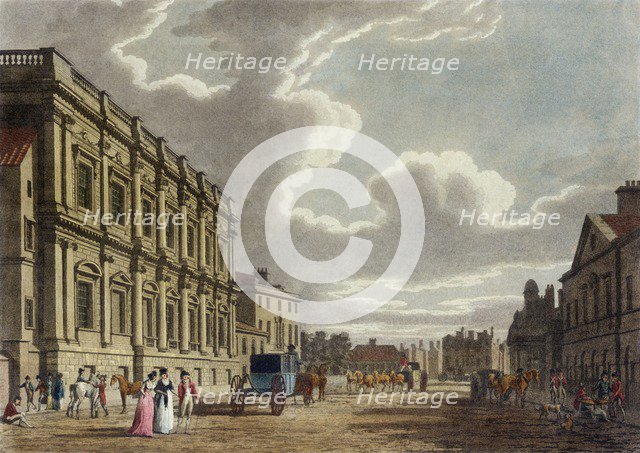 Whitehall, Westminster, London, 1794. Artist: Thomas Malton II.