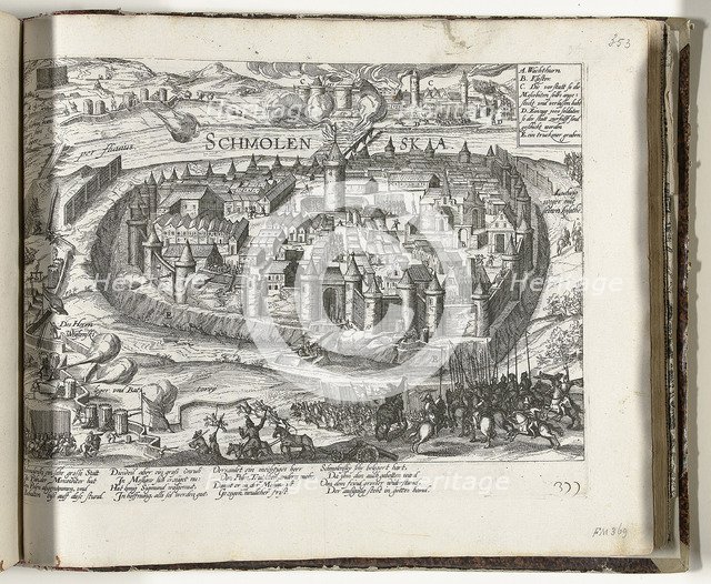 The Siege of Smolensk, 1609-1611, 1612. Artist: Hogenberg, Frans (1535-1590)